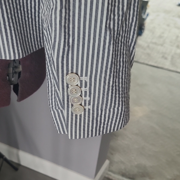 Talbots Black and White Striped Blazer - Picture 5 of 5